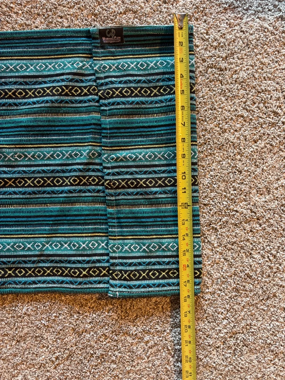 Woven Teal Patterned Dog Sling / Carrier